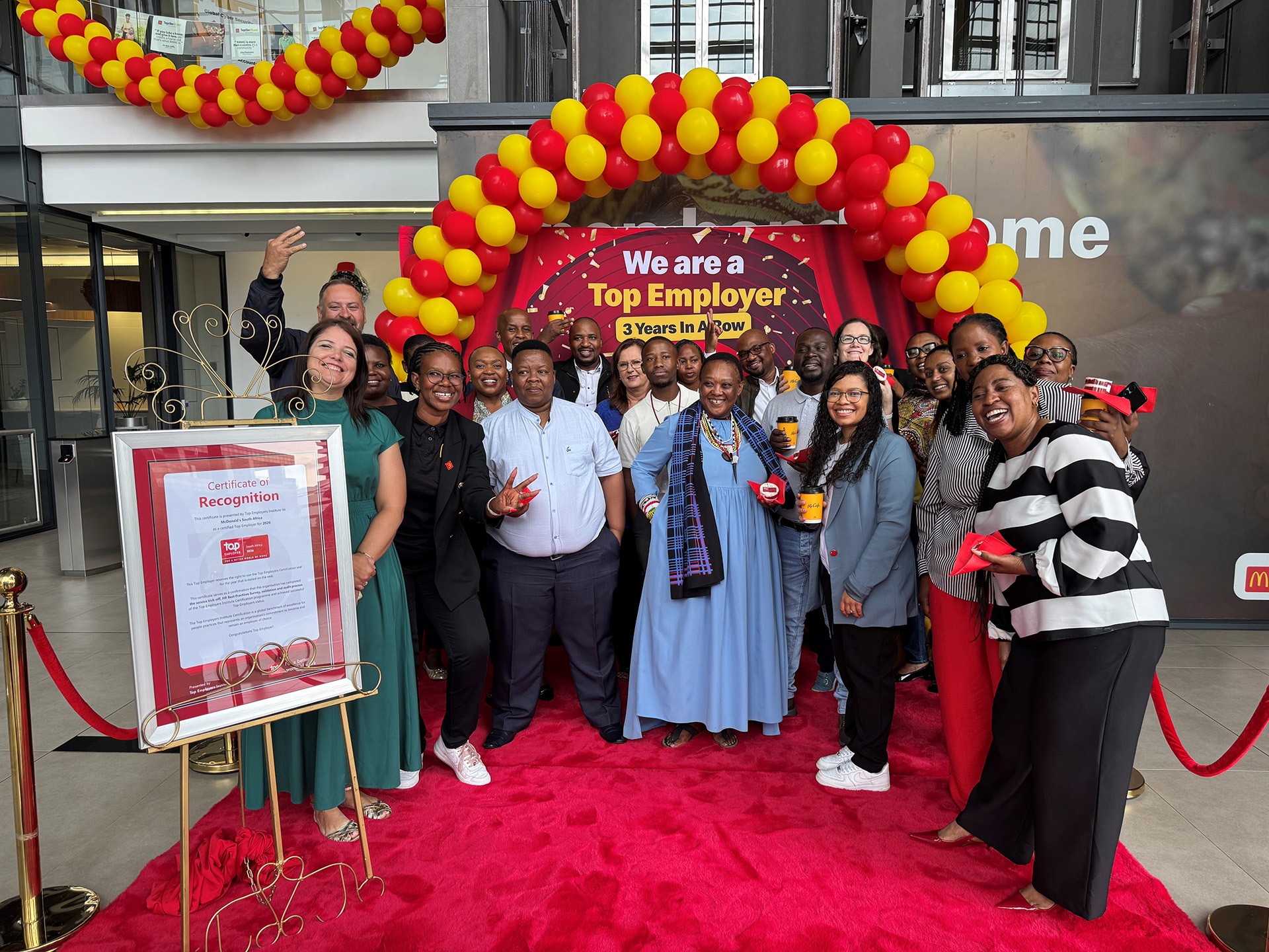 McDonalds-McDonald’s South Africa Recognised as a Top Employer for 2026