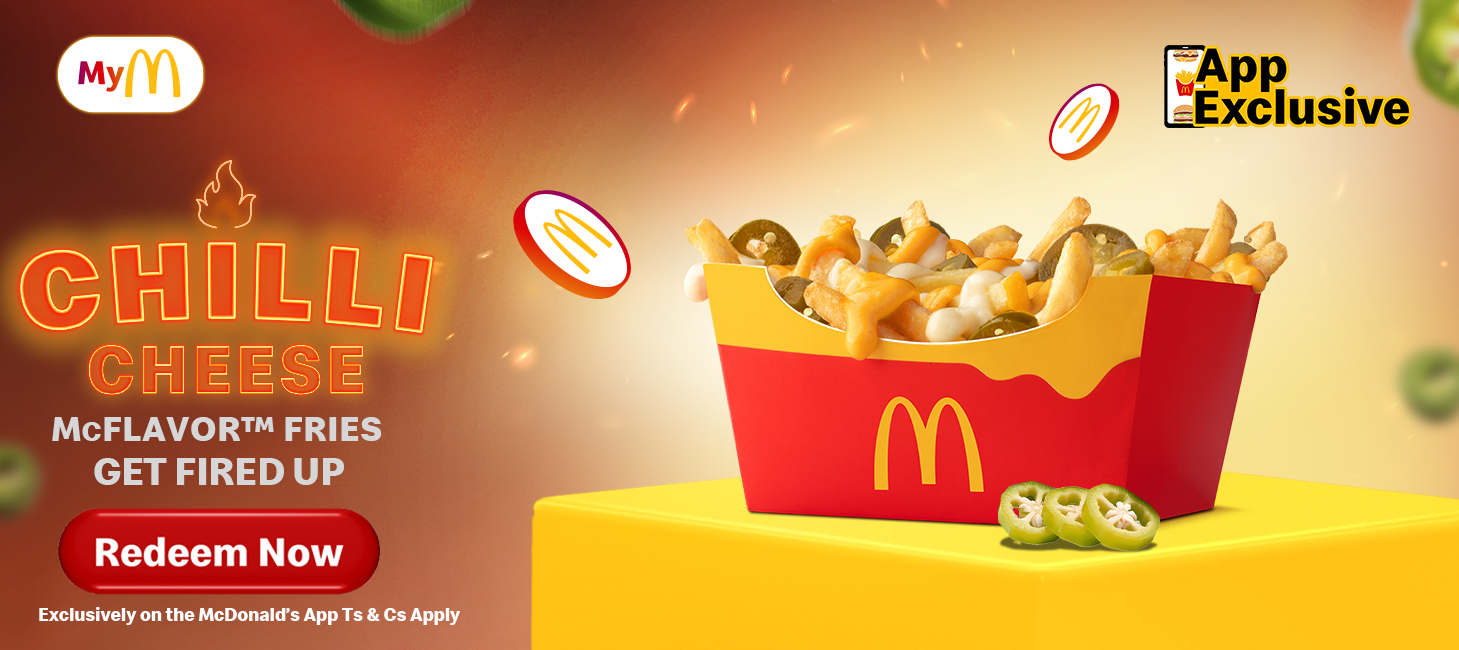 Taste the fire with the Chilli Cheese McFlavor ™️Fries - McDonald's