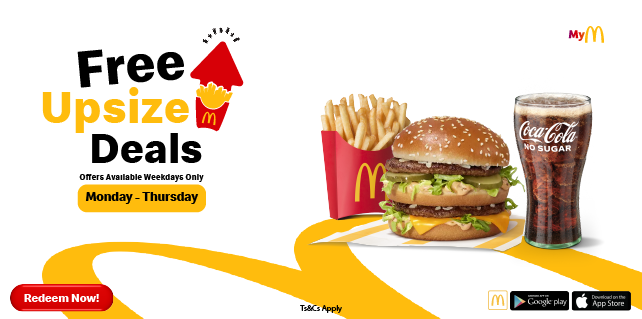 Free Upsize Big Mac Mid-Week - McDonald's