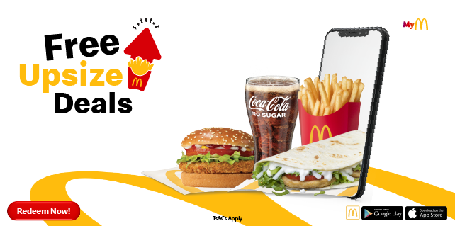 Free Upsize Chicken Fold Over & Veggie - McDonald's