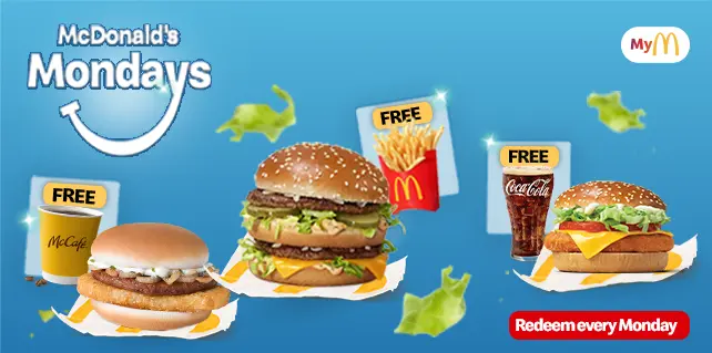 Post weekend woes? Fall in Love with Monday’s again – score a Freebie! - McDonald's