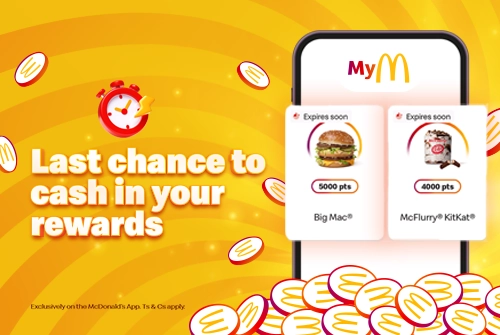 Your Rewards Are Slipping Through Your Fingers - McDonald's