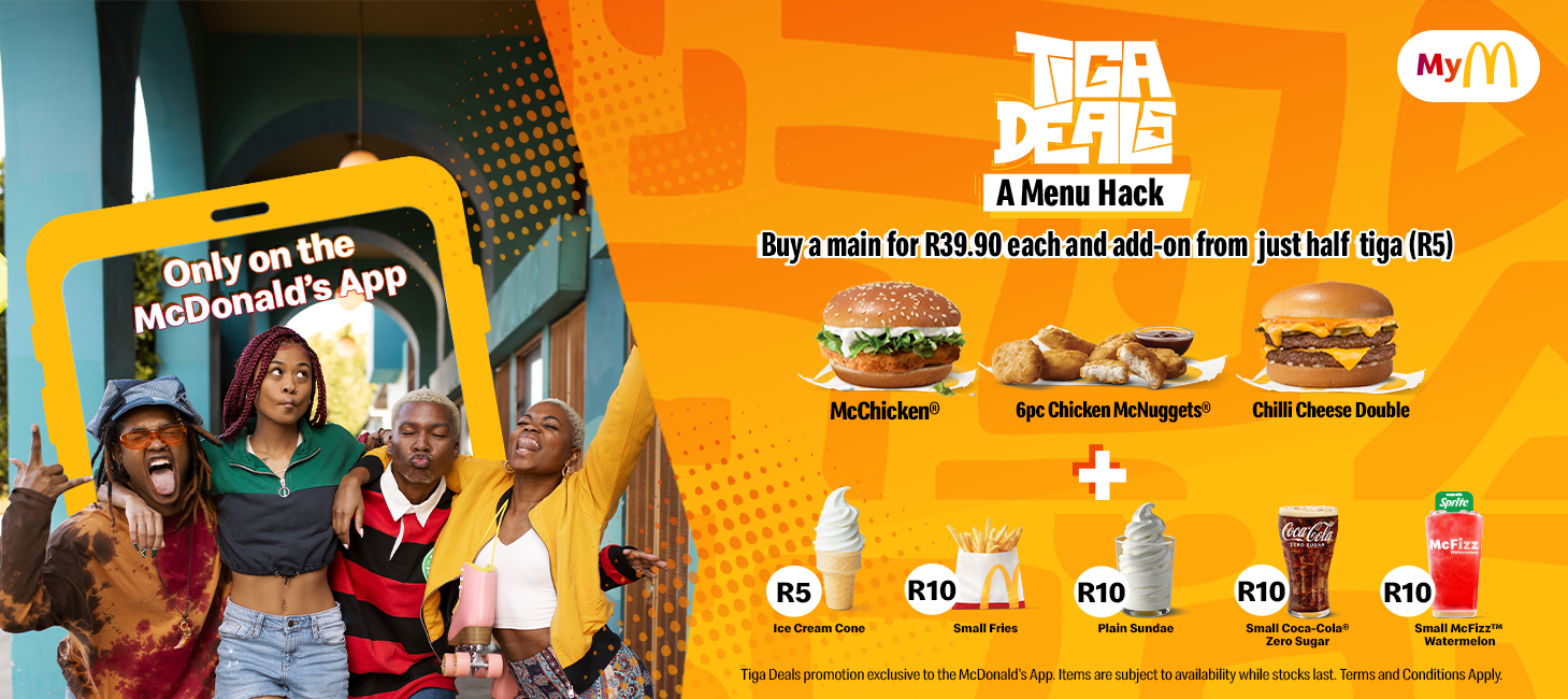 Tiga Deals Add-ons - McDonald's