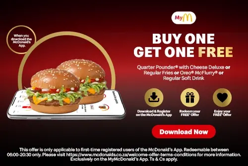 A Little Welcome Treat, On Us - McDonald's