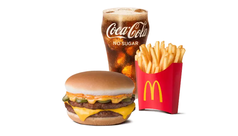 Chilli Cheeseburger Double Meal - McDonald's